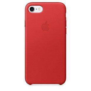 Чохол Apple Leather Case PRODUCT (RED) (MQHA2) для iPhone 8/7 968 фото