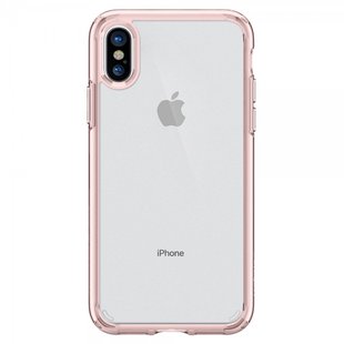 Чохол Spigen Ultra Hybrid рожевий кристал для iPhone X 1331 фото