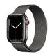 Apple Watch Series 7 GPS + Cellular, 41mm Graphite Stainless Steel Case with Milanese Loop Graphite (MKJ23)