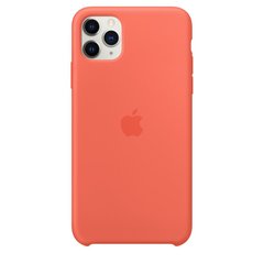 Чехол Apple Silicone Case  для iPhone 11 Pro Max Clementine (Orange) (MX022)