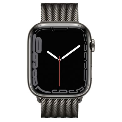 Apple Watch Series 7 GPS + Cellular, 45mm Graphite Stainless Steel Case with Milanese Loop Graphite (MKL33) 4147 фото