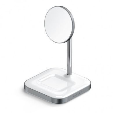 Бездротовий зарядний пристрій Satechi Aluminum 2 in 1 Magnetic Wireless Charging Stand Space Grey (ST-WMCS2M) 20247 фото