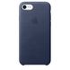 Чохол Apple Leather Case Midnight Blue (MQH82) для iPhone 8/7 969 фото