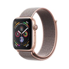 Apple Watch Series 4 (GPS) 44mm Gold Aluminum Case with Pink Sand Sport Loop (MU6G2)