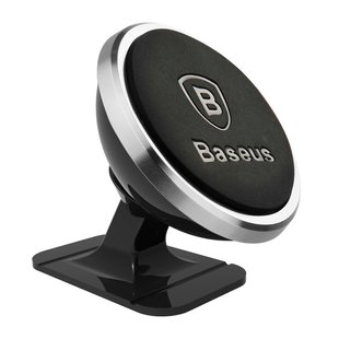 Автотримач Baseus 360-degree Rotation Magnetic Mount Holder (Paste type) Silver (SUGENT-NT0S) 1566 фото