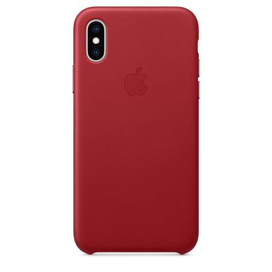 Чохол шкіряний Apple iPhone XS Leather Case (MRWK2) Red