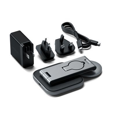 Беспроводное зарядное устройство Satechi 3-in-1 Foldable Qi2 Wireless Charging Stand (ST-Q31FM-EA) 20248 фото