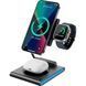 Бездротовий зарядний пристрій WIWU [Wi-W023] Geek Foldable Magnetic Charging Station 3in1 Series 20201 фото 4