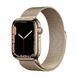 Apple Watch Series 7 GPS + Cellular, 41mm Gold Stainless Steel Case with Milanese Loop Gold (MKHH3) 4148 фото 1