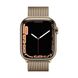 Apple Watch Series 7 GPS + Cellular, 41mm Gold Stainless Steel Case with Milanese Loop Gold (MKHH3) 4148 фото 2