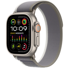 Apple Watch Ultra 2 GPS + Cellular 49mm Titanium Case with Green/Gray Trail Loop - S/M (MRF33) 4447 фото