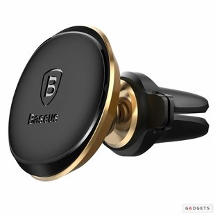 Автотримач BASEUS Magnetic Air Vent Car Mount Holder (GOLD) (SUGX-AOV) 2238 фото