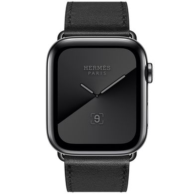 Apple Watch Hermes Series 5 LTE 44mm Space Black Stainless Steel with Noir Single Tour (MWWM2) 3495 фото