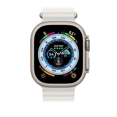 Ремінець Apple Ocean Band White для Apple Watch 49mm | 45mm | 44mm (MQE93) 9126-1 фото