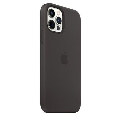 Чохол Apple Silicone Case для iPhone 12 | 12 Pro Black (MHL73) 3833 фото