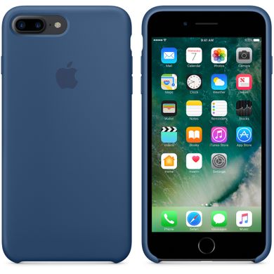 Чохол Apple Silicone Case Blue Cobalt (MQH02) для iPhone 8 Plus / 7 Plus 737 фото