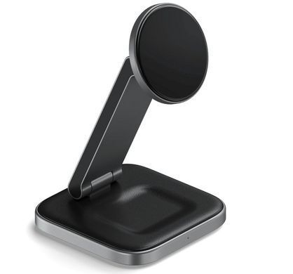Беспроводное зарядное устройство Satechi 2-in-1 Foldable Qi2 Wireless Charging Stand (ST-Q21FM) 20249 фото