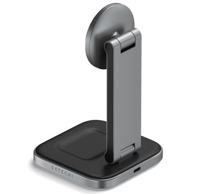 Беспроводное зарядное устройство Satechi 2-in-1 Foldable Qi2 Wireless Charging Stand (ST-Q21FM) 20249 фото
