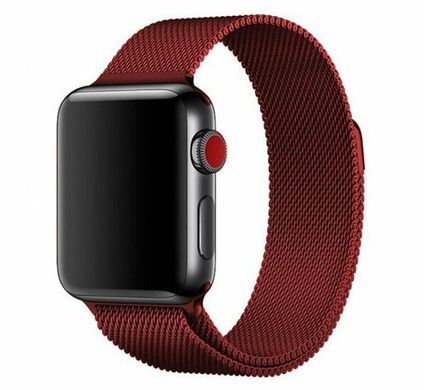 Ремінець для Apple Watch 38/40 mm Milanese Loop Band Red (High Copy) 2303 фото