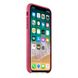 Чехол кожанный Apple iPhone X Leather Case (MQTJ2) Pink Fuchsia 1281 фото 2