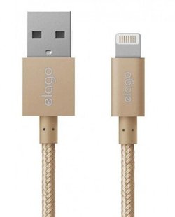 USB Кабель Elago Aluminum для iPhone, iPad (Gold) 1546 фото