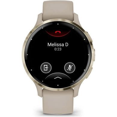 Смарт-часы Garmin Venu 3S Soft Gold S. Steel Bezel w. French Gray Case and S. Band (010-02785-02)