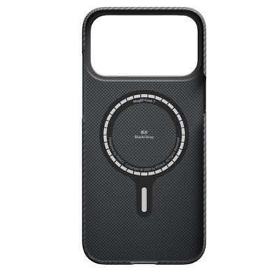 Чохол Pitaka Ultra-Slim Case with PitaTap for iPhone 17 Pro Max - 600D Black/Grey [Twill] (KI1701BPM)
