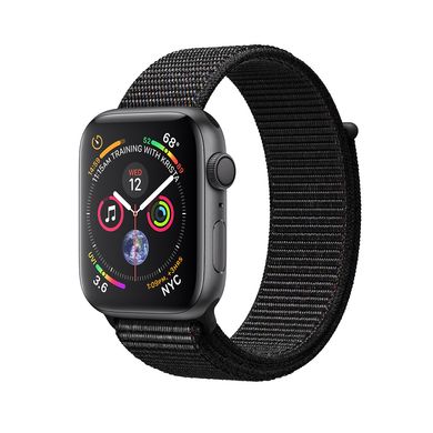 Apple Watch Series 4 (GPS) 44mm Space Gray Aluminum Case with Black Sport Loop (MU6E2) 2057 фото