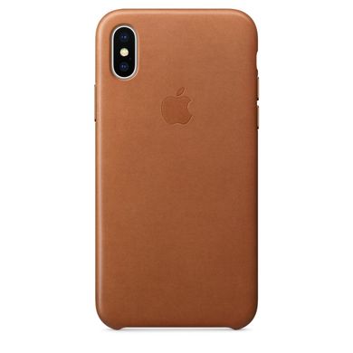 Чохол зі шкіри Apple для iPhone X коричневий (MQTA2) 1282 фото