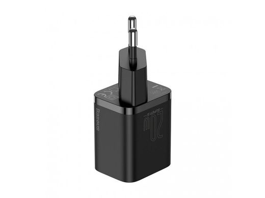 Мережевий зарядний пристрій Baseus Super Silicone PD Charger 20W (1Type-C) Black (CCSUP-B01) 3898 фото