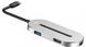 Адаптер Baseus O HUB Type-C (HDMI + Type-C + USB 3.0) Silver (CABOOK-0S) 1601 фото 1