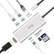 Адаптер WIWU Apollo A731TH 7 в 1 (USB-C + 3xUSB3.0 + SD + Micro SD + HDMI) Сірий 2193 фото 2