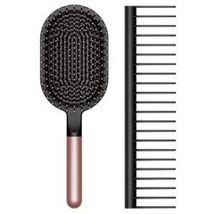 Набор щеток Dyson-designed Paddle brush and Detangling comb Rosе/Black (965003-05) 43433 фото