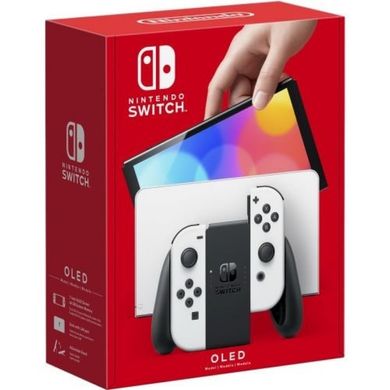 Портативна ігрова приставка Nintendo Switch OLED with White Joy-Con 4197 фото