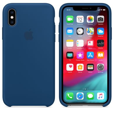 Чохол-накладка Apple синій для iPhone XS (MTF92)