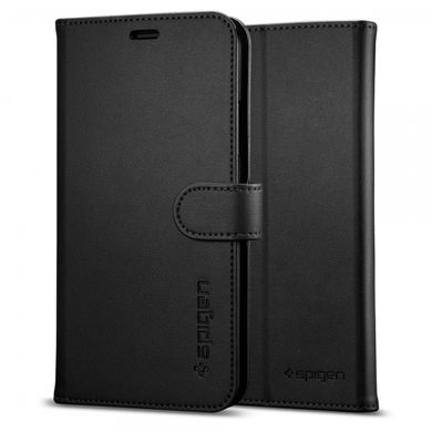 Чохол-книжка Spigen Wallet S чорний для iPhone X 1336 фото