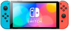 Портативная игровая приставка Nintendo Switch OLED with Neon Blue and Neon Red Joy-Con