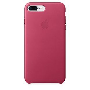 Чохол Apple Leather Case Pink Fuchsia (MQHT2) для iPhone 8 Plus / 7 Plus 974 фото