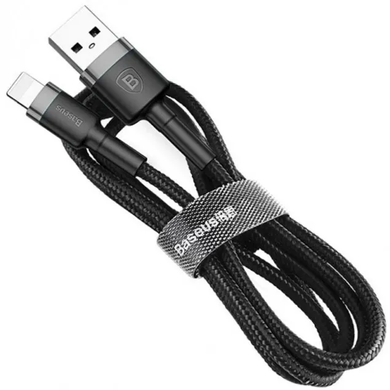 Кабель Lightning Baseus Kevlar Lightning Cable 2m Black (CALKLF-CG1) 20030 фото