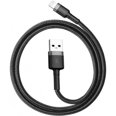 Кабель Lightning Baseus Kevlar Lightning Cable 2m Black (CALKLF-CG1) 20030 фото