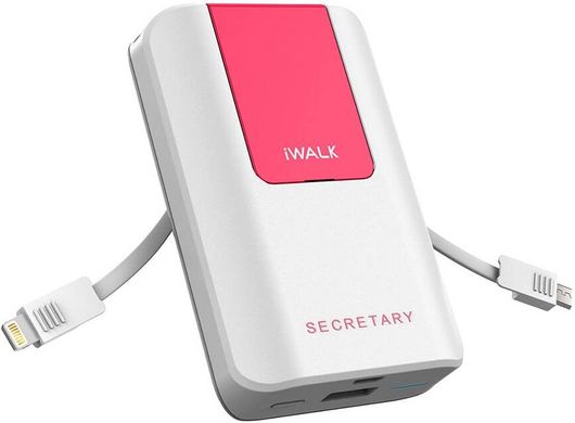 Зовнішній акумулятор iWALK Secretary Universal Backup Battery 10000 mah White (SBS100W) 1654 фото