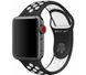 Ремешок Nike+ Apple Watch 38/40 mm Black/White Nike Sport Band (High Copy) 2306 фото 1