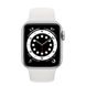 Apple Watch Series 6 40mm Silver Aluminum Case with White Sport Band (MG283) 3748 фото 2