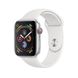 Apple Watch Series 4 (GPS+LTE) 44mm Silver Aluminum Case with White Sport Band (MTUU2) 2061 фото 1