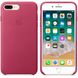 Чехол Apple Leather Case Pink Fuchsia (MQHT2) для iPhone 8 Plus / 7 Plus 974 фото 3