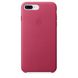 Чехол Apple Leather Case Pink Fuchsia (MQHT2) для iPhone 8 Plus / 7 Plus 974 фото 1