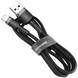 Кабель Lightning Baseus Kevlar Lightning Cable 2m Black (CALKLF-CG1) 20030 фото 3