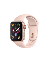 Apple Watch Series 4 (GPS+LTE) 40mm Gold Aluminum Case with Pink Sand Sport Band (MTUJ2)