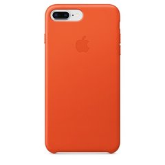Шкіряний чохол Apple Leather Case Bright Orange (MRGD2) для iPhone 8 Plus / 7 Plus 1858 фото
