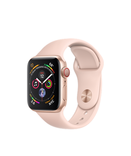 Apple Watch Series 4 (GPS+LTE) 40mm Gold Aluminum Case with Pink Sand Sport Band (MTUJ2) 2059 фото